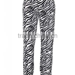 Zebra Plush Pants Pictures of Girls in Sleepwear thumbnail-3