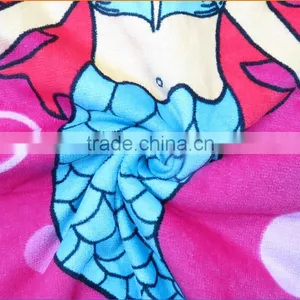 Hotsale Velour Printing Cotton Poncho Towel for Kids,custom Terry Cloth Poncho Hooded Beach Towel for Promotion thumbnail-4