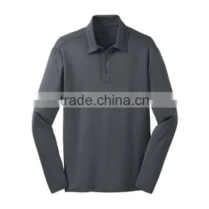 Wholesale Polo Shirts for Men Latest Custom Men Long Sleeve Collar T-shirt thumbnail-3