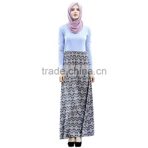 Modest Muslim Islamic Clothing Long Sleeve Hijab Dresses for Women thumbnail-3