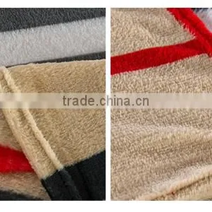 Smooth Coral Fleece Blanket Scottish Style Plush Throws thumbnail-2