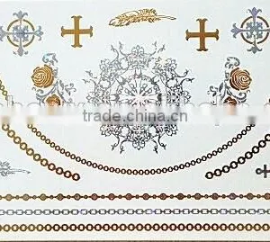 Wholesale Gold and Silver Summer Tattoo Sticker thumbnail-5