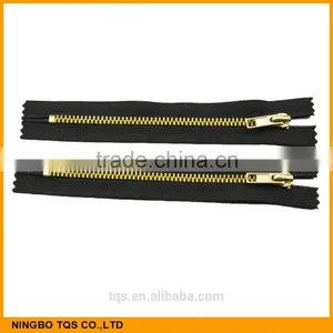Factory Sale Aluminium Zipper Silver Gold No.3 Or No.4 C/E Metal Zippers or Zips thumbnail-2