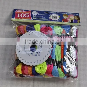 Friendship Bracelet 6 Strands 8m 100% Mercerized Cotton Thread thumbnail-1