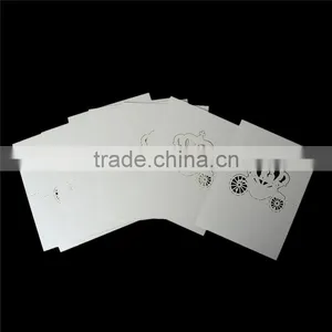 Paper Wedding Party Name Place Cards Crown Hollow Off-white thumbnail-3