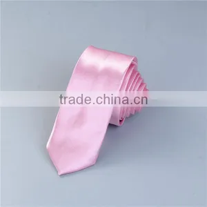 High Quality Polyester Necktie Deep Pink Ties Men Necktie thumbnail-3