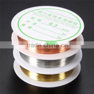 Newest Jewelry Findings 0.3mm Silver Gold Plated Copper Wire Craft Beads Jewelry Making DIY Essential Jewelry Cord thumbnail-6