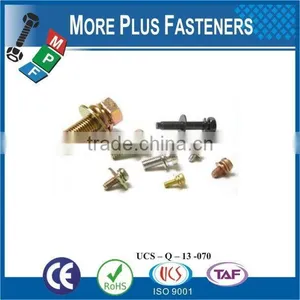 Taiwan Stainless Steel Copper Brass Aluminum Square Washer Hex Head Sem Screw thumbnail-4