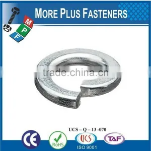 Made in Taiwan Silicon Bronze Medium Thick Stainless Steel Zinc Plated Steel Split Lock Washer thumbnail-2
