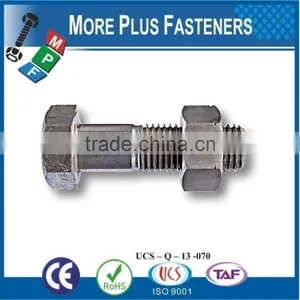 Made in Taiwan ASTM A325 Structural Hexagon Heavy Bolt Hex Head Structural Bolt thumbnail-1