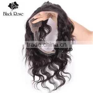 100% Brazilian Human Hair 360 Frontal , 2016 Hot Selling New Arrival Glueless Frontals 360 Lace Frontal Wig With Elastic Band thumbnail-6