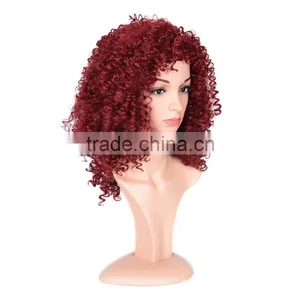 Hot Sale Kinky Curly Synthetic Hair Wigs thumbnail-2