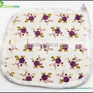 Beautiful Cotton Promotion Decorative Potholder Cheap Pot Holder Printed Oven Mitten Potholder thumbnail-5