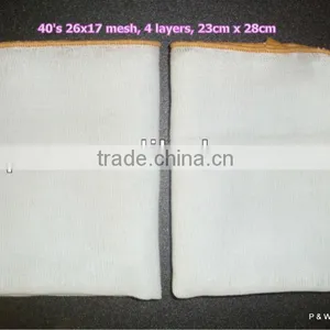 100% Cotton Gauze Cheese Cloth Face Cleaning Cloth 4layers 23cm x 28cm thumbnail-3