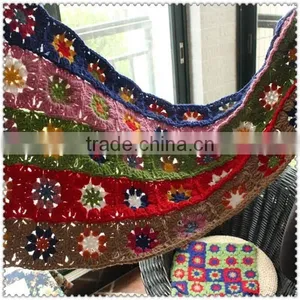 5 Rows of Flowers 195X38CM 4 Row Flower 195X30CM Knitting Scarf thumbnail-4