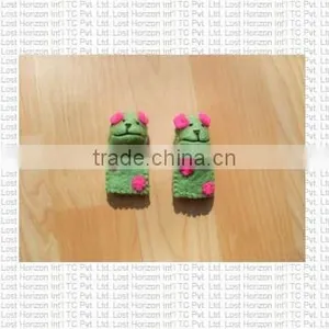 Custom Design Soft Wool Felted Finger Puppet/ Hand Made Nepal Finger Puppet thumbnail-2