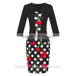 Premium Shift Dress With Contrast Embroidery Women Casual Dress SD30 thumbnail-6