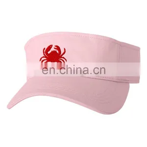 CRAB ANIMAL Emboridery Embroidered Sun Visor Hat thumbnail-4