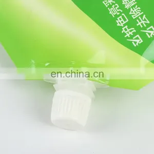Customized Printing Stand up Reusable Laundry Detergent Packaging Spout Bag With Side Hang Hole thumbnail-3