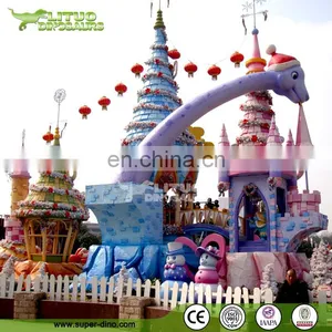 Large Fiberglass Cartoon Statues for Theme Park Main Entrance thumbnail-1
