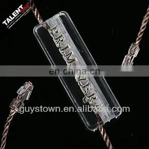Custom New Fashion Brand Name Transparent String Seal Tag for Hangtag thumbnail-4