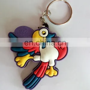 3D Custom Dolphin Shaped Soft Pvc Heart Lovers Keychain thumbnail-3