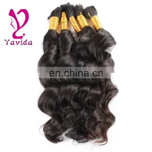 Wholesale China Market Human Hair Bulk 100% Loose Human Hair Bulk Extension Wholesale Virgin Hair Vendors thumbnail-1