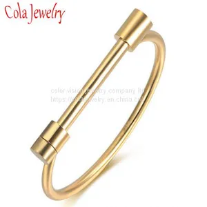 High-End Stainless Steel Jewelry Bracelet Open Bangle thumbnail-1