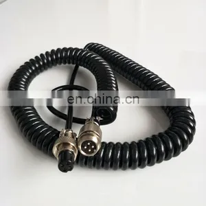 High Elasticity Cnc Spiral Cable Coiled Cable Spiral Cable With 4 Pin Connector thumbnail-2