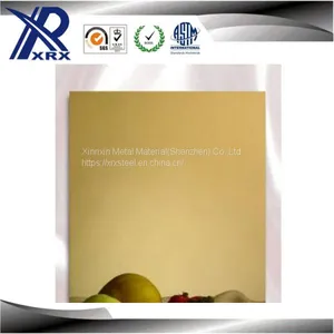 Pure Color Gold 201/304/316/430 Colored Stainless Steel Sheet thumbnail-1