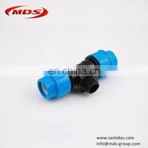 China PN10 PP Quick Compression Pipe Fittings 90 Degree Male Elbow With High Quality thumbnail-5
