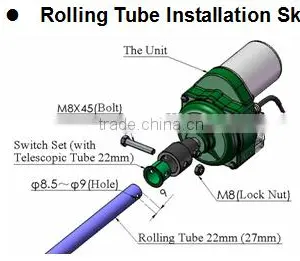 Electric Greenhouse Curtain Gear Winder thumbnail-2