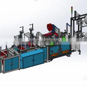 High Speed Fully Automatic FFP2/FFP3 N95 Face Mask Machine For Folding Mask Making Machine thumbnail-4