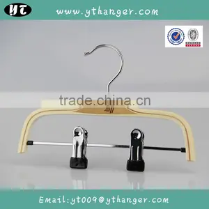 HA6888 Cheap Laminated Wood Hanger Coat Hanger With Clips thumbnail-3