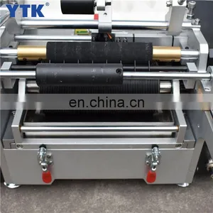 Hot Sell Semi Automatic Composite Paper Tube Honey Jar Beer Wine Bottle Sticker Cold Wet Glue Labeling Machine thumbnail-3