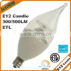 Dimmable ETL E12 LED Candle Light Bulb thumbnail-1