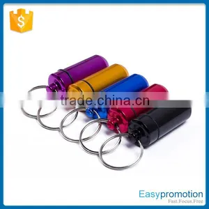 Hot Promotion Aluminum Pill Bottle Keychain Wholesale thumbnail-2