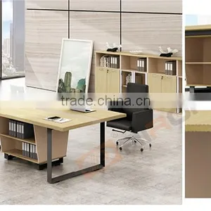Steel Legs 2.4 Meter Long Modern Meeting Conference Table for Office Furniture thumbnail-3
