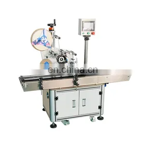 Automatic Paging Book Box Carton Pouch Bag Plane Labeling Applicator BarCode Print Flat Labeling Machine Factory thumbnail-1