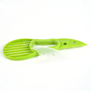Multi Functional Fruit Tools Plastic Avocado Cutter 3 in 1 Avocado Slicer thumbnail-3