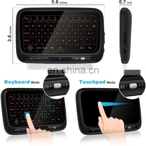 2.4Ghz Mini Wireless Keyboard Touchpad Combo With 3 Level Backlit Rechargeable Full Screen Remote Control for Android TV Box, P thumbnail-4