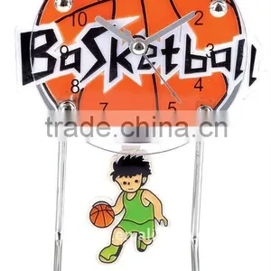 Plastic Basketball Pendulum Table Clock thumbnail-1