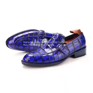 Goodyear Craft Imported Crocodile Leather Shoes 2022 Formal Dress Nile Crocodile Men's Leather Shoes Casual Suit Men's Wedding Shoes Men thumbnail-3