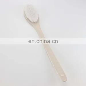 Custom Logo Exfoliating Long Handle Wheat Straw Body Brush Back Shower Brush thumbnail-3