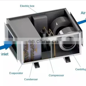 Hiross 3kw 13A Ceiling Mounted Dehumidifier 2022 Best Product With Well-know Brand Raw Materials for Hot Sale thumbnail-5