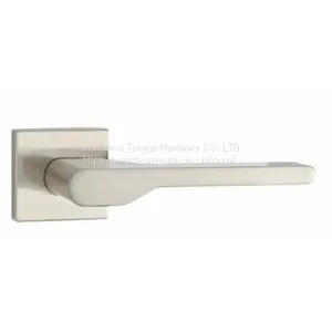 Internal External Aluminum Door Handle for European Wooden Door Mortise Lock Hardware thumbnail-1