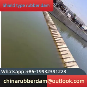 Water Filled Inflatable Rubber Dam Without Overlapping Joints, Water Blocking Dam, River Blocking Dam, Customizable Air Shield Dam, Shield Type Rubber Dam Installation thumbnail-2