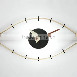 Fancy Wall Clock Eye Clock Design Wooden Decorative Wall Clock Quality Choice thumbnail-2