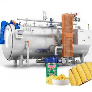 Vacuum-Packed Corn and Canned Corn Sterilization Retort / Water Spray Rotary Retort Machine thumbnail-1