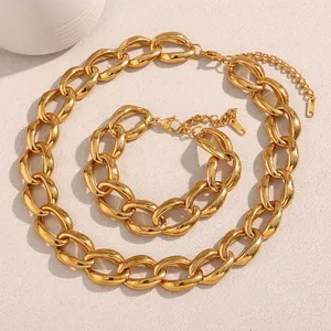 Stainless Steel Necklace 0.5mm-2mm Thickness, 18K Rose Gold Plated, Hypoallergenic, Tarnish Resistant, Factory Direct Wholesale thumbnail-1
